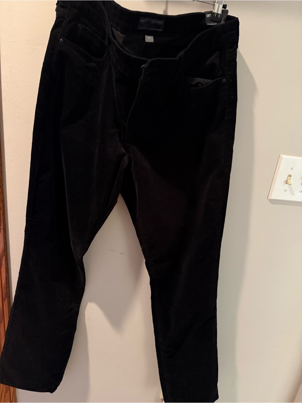 Kut from the Kloth Black Women’s Straight Corduroy Pants